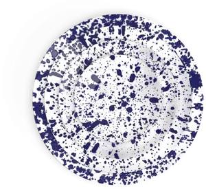 Blue Splatter Dinner Plates Set PNG image