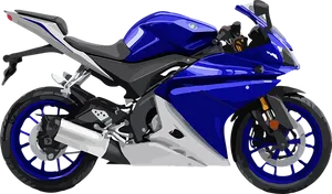 Blue Sport Motorcycle Illustration PNG image