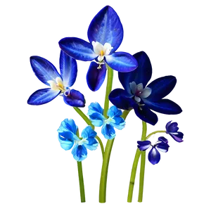 Blue Spring Flower PNG Bqm
