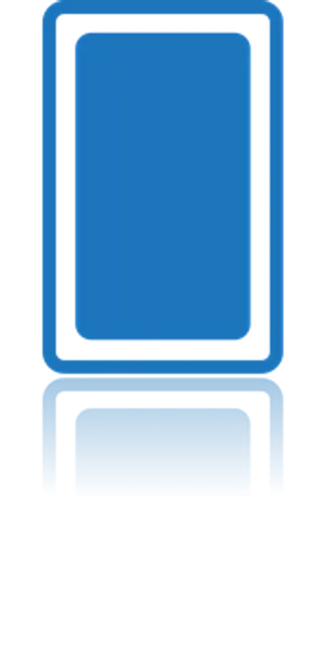 Blue_ Square_ Icon_with_ Reflection