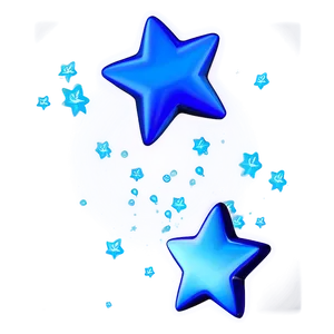 Blue Stars Confetti Png 18 PNG image