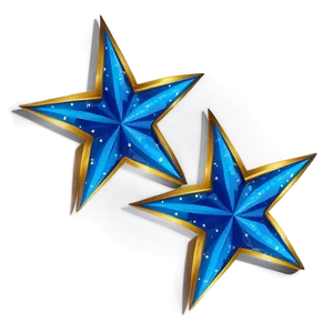 Blue Stars Illustration Png 06252024 PNG image