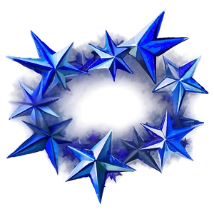 Blue Stars Overlay PNG 46