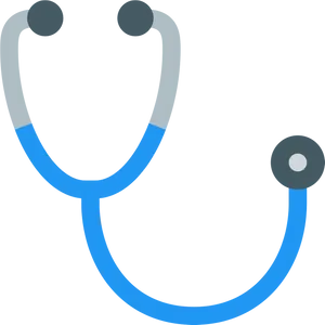 Blue Stethoscope Icon
