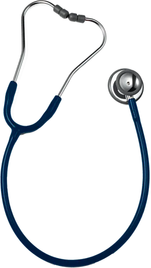 Blue Stethoscope Isolatedon Black PNG image