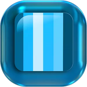 Blue Striped App Icon PNG image