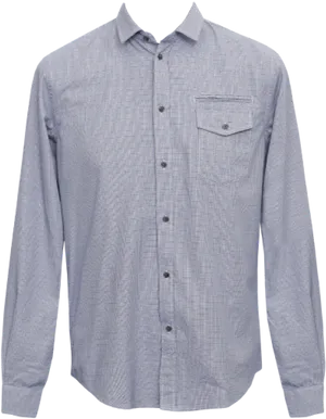 Blue Striped Dress Shirt PNG image