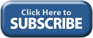 Blue Subscribe Button PNG image