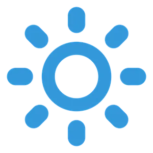 Blue Sun Icon