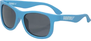 Blue Sunglasses Product View PNG image