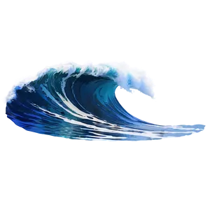 Blue Surf Wave PNG 06262024 PNG