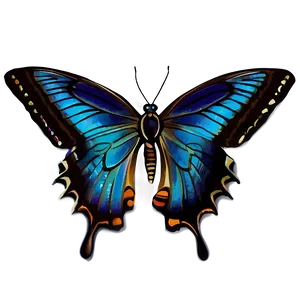 Blue Swallowtail Butterfly Png Dpb64 PNG image
