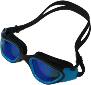 Blue Swimming Goggles PNG