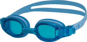 Blue Swimming Goggles Product Image PNG image