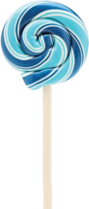Blue Swirl Lollipop PNG