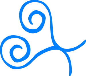 Blue Swirls Graphic PNG image