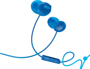 Blue T C L In Ear Headphones PNG image