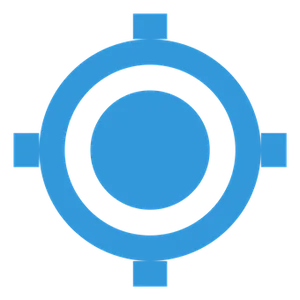 Blue Target Icon