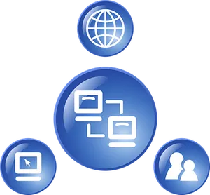 Blue_ Technology_ Icons_ Set