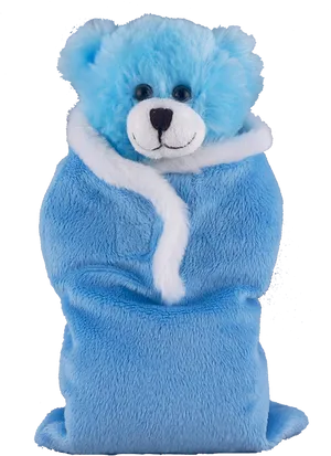 Blue Teddy Bear Plush Toy PNG image
