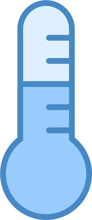 Blue Thermometer Icon PNG image