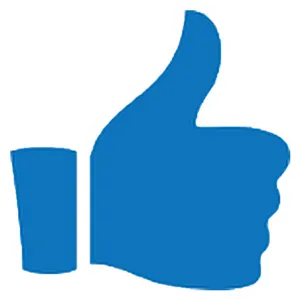 Blue_ Thumbs_ Up_ Icon PNG image