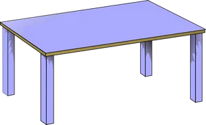 Blue Top Table Illustration PNG image