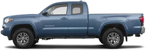 Blue Toyota Tacoma Side View PNG image