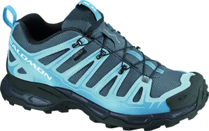 Blue Trail Running Shoe Salomon PNG image