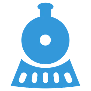 Blue Train Icon