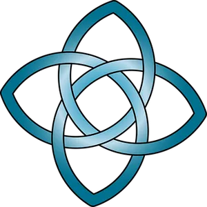 Blue_ Triquetra_ Knot_ Vector