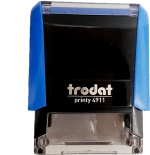 Blue Trodat Printy4911 Rubber Stamp PNG image