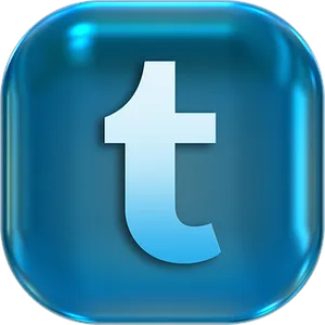 Blue Tumblr Icon PNG image