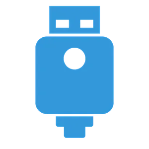 Blue_ U S B_ Flash_ Drive_ Icon