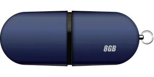 Blue U S B Flash Drive8 G B