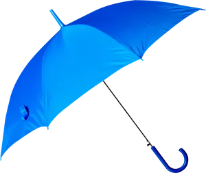 Blue Umbrella Black Background PNG image