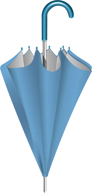 Blue Umbrella Closed Graphic PNG image