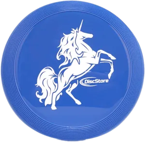 Blue Unicorn Frisbee Disc Store PNG image