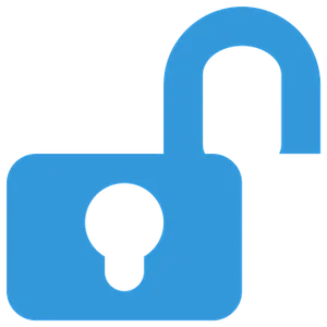Blue_ Unlocked_ Padlock_ Icon