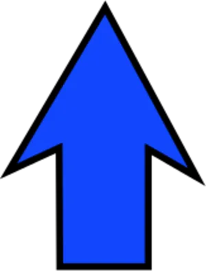 Blue Upward Arrow Clipart.png PNG image