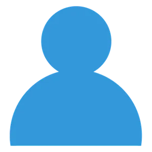 Blue User Profile Icon
