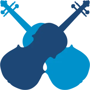 Blue Violin Clipart