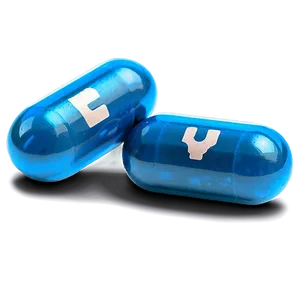 Blue Vitamin Pill Png 06132024 PNG image