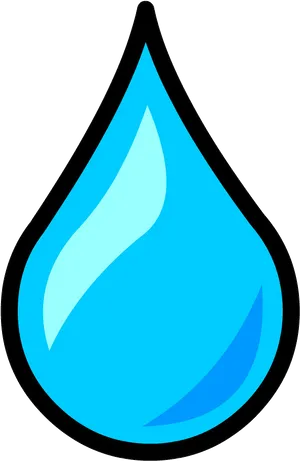 Blue Water Drop Graphic PNG image