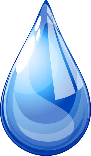 Blue Water Drop Graphic PNG image