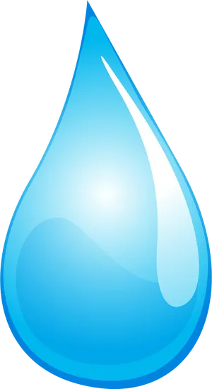 Blue Water Drop Graphic PNG image