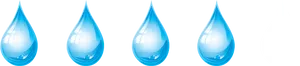 Blue Water Drops Gradient Background PNG image