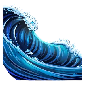 Blue Water Wave Cartoon PNG 69 PNG