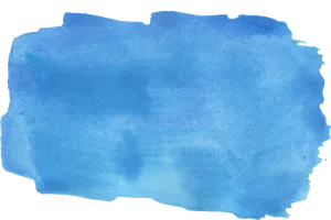 Blue Watercolor Paint Strokeon Black PNG image