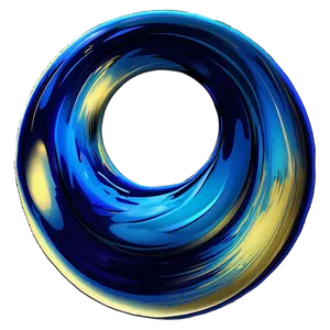 Blue Wave Abstract Art Png 72 PNG image